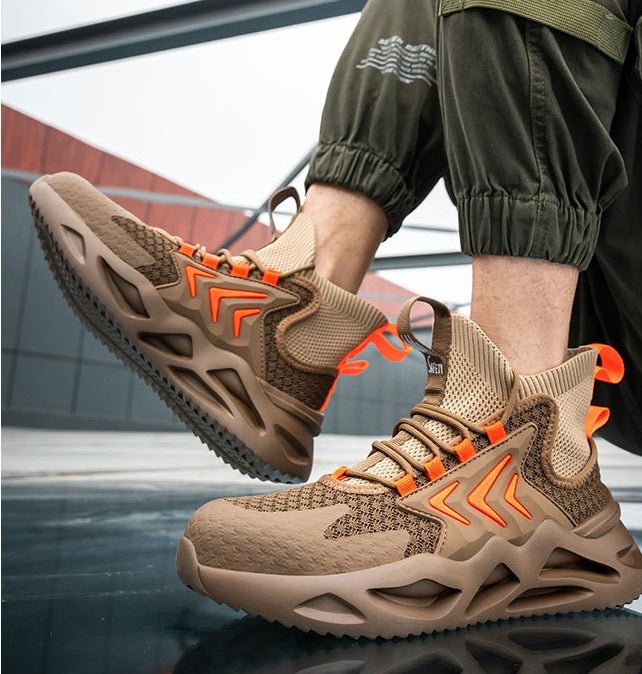 Men’s Protective Steel-Head Work Shoes — Anti-Collision & Anti-Piercing Design